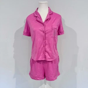 Conjunto de ropa para dormir Juicy Couture rosa con logotipo de estrás talla S - Imagen 1 de 19