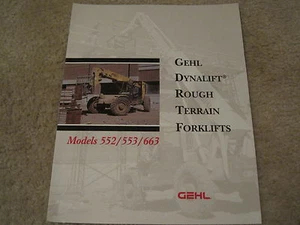 Gehl 663 553 552 Dynalift Gabelstapler **Original** 1999 Produktprospekt Handbuch - Bild 1 von 1