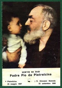 santino holy card image pieuse Padre.Pio dn Reliquia e Preghiera - Picture 1 of 1