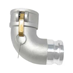 Gloxco Aluminio Tipo DA Leva y Ranura Manguera Montaje, Codo 90 Grados, 3" Fema... - Imagen 1 de 1