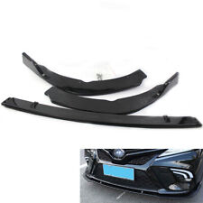 For Toyota Camry 2018 SE/XSE ABS 1 Set Front Bumper Lip Cover Trim Gloss Black