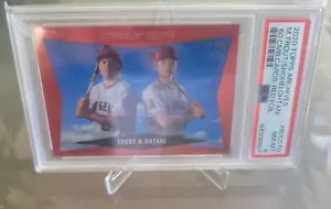 2020 Mike Trout Shohei Ohtani Topps Heritage Elite Red Refractor 13/25 NM-MT 8 - Picture 1 of 2