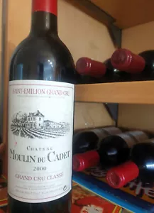 6 Flaschen Chateau Moulin de Cadet 2000 Grand Cru Classé Weinkellerauflösung - Bild 1 von 1