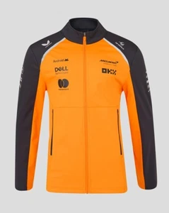 McLaren F1 2025 Official Team Softshell Jacket Papaya Orange Free UK Shipping - Picture 1 of 8