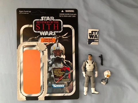 Star Wars Odd Ball Clone Pilot 3.75in Figure w/Cardback TVC 2012 Hasbro VC97 Cover