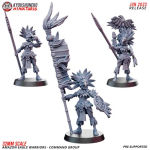 Amazon Eagle Warriors Command Unit, Kyoushuneko Miniatures - Aztec Army - Bild 1 von 1