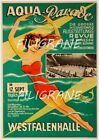 Westfalenhalle Aqua Parade Rdtg   Poster Hq 40X60cm Dune Affiche Vintage