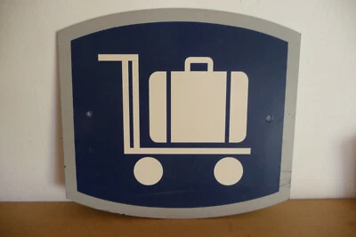 plaque signalisation metalique chariot bagage - Photo 1/2