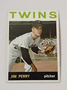 Tarjeta Topps #34 Jim Perry Minnesota Twins 1964 - Imagen 1 de 2