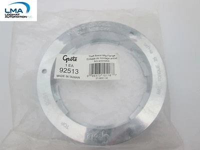 2 x GROTE 92513 THEFT-RESISTANCE MTG FLANGE FOR 4" ROUND LAMP *** NEW - Image 1 of 2