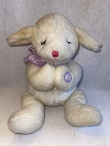 Dan-Dee Animated Lamb Praying Recites The Lords Prayer Rare Stuffed Animal Plush - Picture 1 of 9