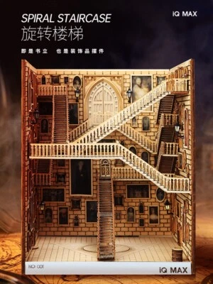 Gift HarryPotter Spiral Staircase DIY Building Puzzle Toy Booknook (ChildTeenAd) - Image 1 of 4