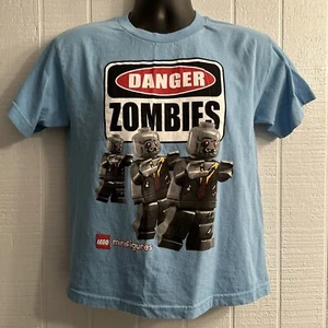 2013 Lego Mini figures Danger Zombies Minifig Official Shirt Youth Large 10-12 - Picture 1 of 5