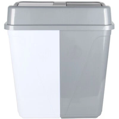 Double Rubbish Waste Separation Bin Recycling. Dual Compartment 100L (2 x 50 L) - Image 1 of 4