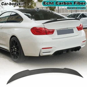 Alerón de carbono para BMW Serie 4 F82 M4 15-20 Coupe alerón trasero borde demolición el dedo trasero - Imagen 1 de 12