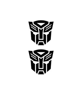 AUTOBOT INSPIRED VINYL DECAL STICKERS x2 Car Van Camper 4x4 Jdm Toolbox DUB - Picture 1 of 1
