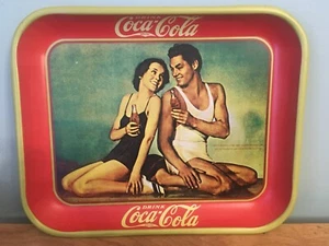 1970s Reproduction 1934 Coke Coca Cola Serving Tray - Tarzan Movie Weismuller - Picture 1 of 8