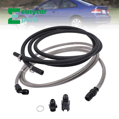 NUEVO Línea de alimentación de combustible y retorno de goma para Honda Civic sedán cupé 1,6 L 1996-2000 EE. UU. Foto 1 de 4