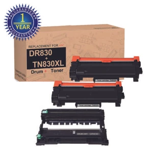 2 TN830XL Toner+1 DR830 Drum Unit for Brother MFC-L2760DW MFC-L2820DW L2980DW HY - Picture 1 of 5