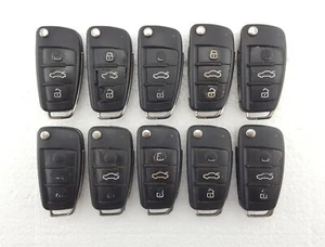 10 x Audi A1, A3 usw. 3 Tasten Flip Schlüsselanhänger Restposten - getestet #2 - Bild 1 von 2