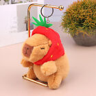 Cute Capybara Plush Toy Guinea Pig Doll Pendant Keychain Bag Car Key Ring De NIN