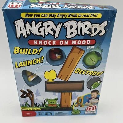 Angry Birds Knock On Wood Game Mattel 100% Complete Fast Shipping! - Image 1 of 4