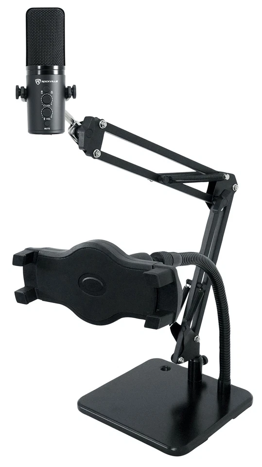 Rockville ROCK-STREAM PRO Streaming Recording USB Microphone+Dual Desktop Stand - Image 1 of 4