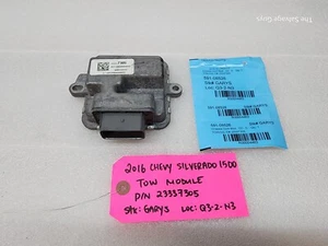 16 CHEVROLET GMC SIERRA SILVERADO 2500 3500 TOWING TOW CONTROL MODULE 23337305 - Picture 1 of 12