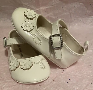 Koala Kids IVORY Mary Jane Dress Shoes Infant/Baby/ Toddler Girl Sz 3 FREESHIP💖 - Picture 1 of 14