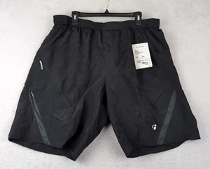 Bontrager pantaloncino uomo doppio sportivo nero imbottito foderato nylon traspirante taglia 2XL - Foto 1 di 8