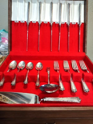 Sterling Silver Fine Arts Processional 20 PCs Flatware Set Cased No Mono - Image 1 of 4