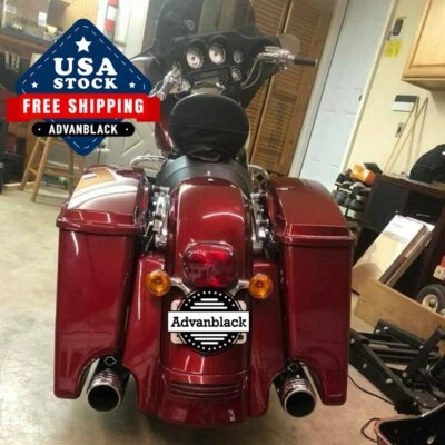 Extensión de guardabarros trasero estirada Red Hot Sunglo para Harley Davidson 2009+ Foto 1 de 4