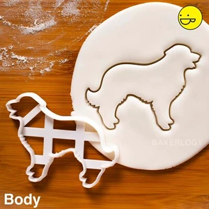 Leonberger Dog Silhouette cookie cutter - mountain lion doggy birthday treats - Picture 1 of 3