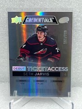 2021-22 Upper Deck Credentials #131 Seth Jarvis 161/799 RC