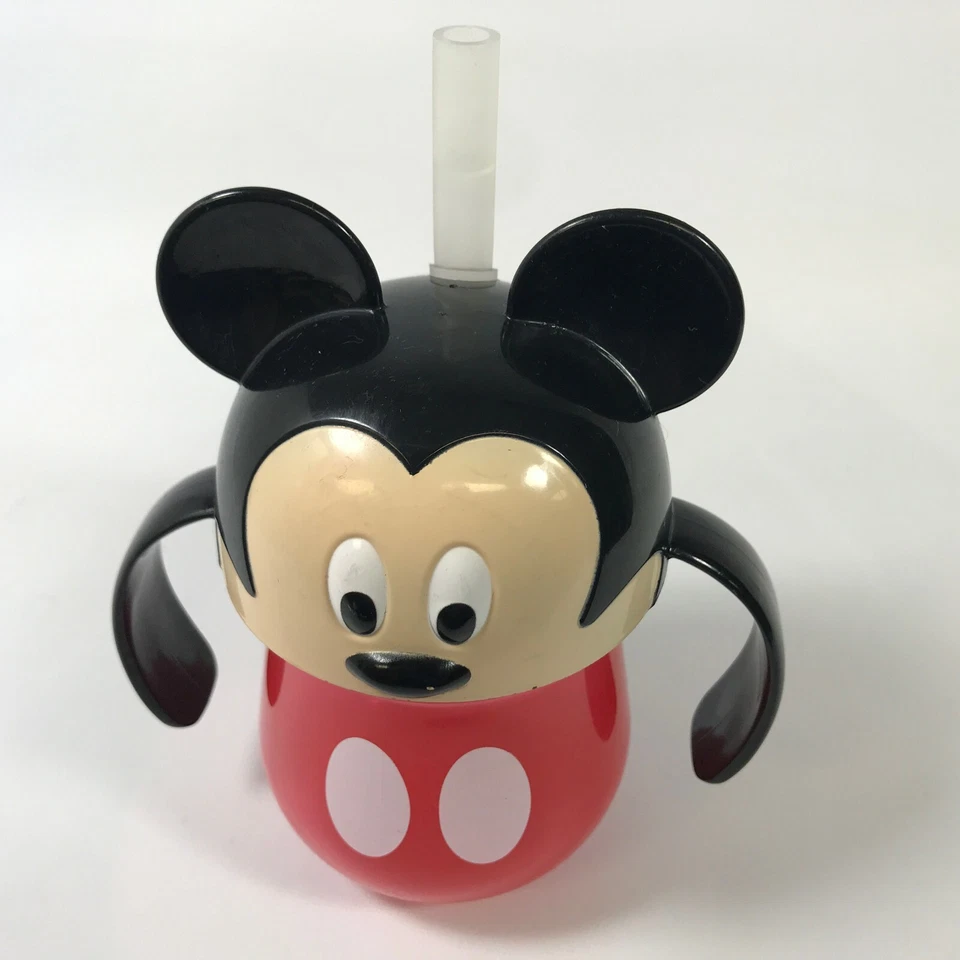 Disney Mickey Mouse Baby Trainer Straw Cup: Collectible with Handles - Image 1 of 4