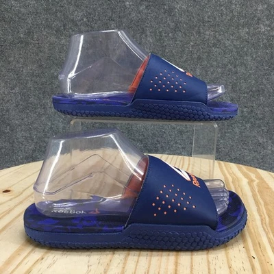 Reebok Sandals Boys 5 Pervade Slide Black Rubber Slip On Open Toe Comfort Flats - Image 1 of 4