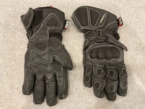 Cortech Scarab Winter Black Leather Padded Motorcycle Gloves Medium 9 - Bild 1 von 11
