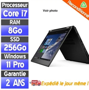 ☑️⭐☑️PC portable - Lenovo Yoga L260 - Core i7 - SSD 256Go - Ram 8Go☑️⭐☑️ - Photo 1/10