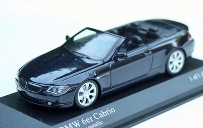 BMW 6er Cabrio E64 Bj. 2004-2007, Monacoblau-Metallic, Minichamps-Modell M.1 : - Immagine 1 di 4