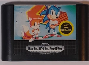 Sonic Hedgehog 2 Sega Genesis Cart Only-Works - Picture 1 of 4