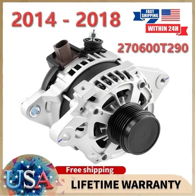 Alternator For 2014 2015 2016 2017 2018 Toyota Corolla 1.6L L4 1ZR-FE 270600T290 - Image 1 of 4