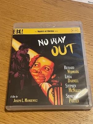 No Way Out 1950 [ Masters of Cinema ] Dual Format Region UK Blu-ray & DVD . OOP - Image 1 of 3