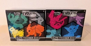 SET OF 2 Evolving Skies Pokemon Sword & Shield Elite Trainer Box ETB New Sealed - Picture 1 of 4