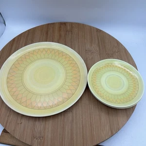 "Plato de cena vintage Lenox Ware Melmac melamina 10"" y 3 platos de café/té" - Imagen 1 de 7