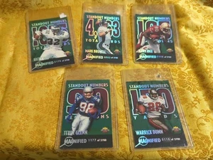 1997 Standout Numbers Magnified Limited Cards WATTERS RICE GLENN DUNN BRUNELL - Picture 1 of 11