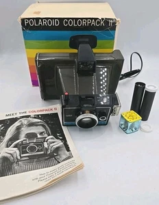 Vintage Polaroid Colorpack II Camera w/Original Box & Manual Untested - Picture 1 of 21