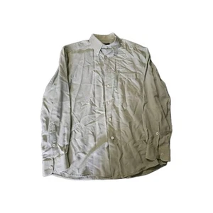 Ermenegildo Zegna Long Sleeve Button Shirt M Green Cotton Mint Italy YGI K2-21 - Picture 1 of 3