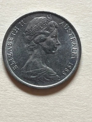 AUSTRALIA 🇦🇺 FIVE (5) CENTS COIN 1988 QUEEN ELIZABETH II) - Image 1 of 2