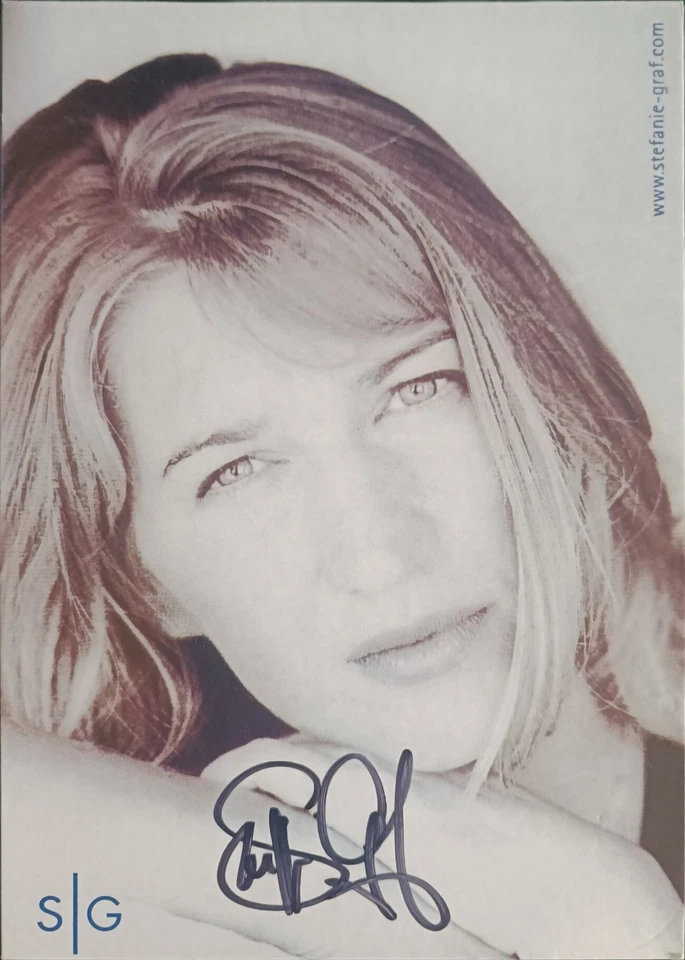STEFFI GRAF Original Signiert Autogrammkarte 15 x 10 cm Tennis - Bild 1 von 1