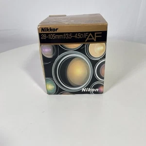 NIKON Nikkor 28 - 105mm F/3.5 - 4.5 D IF Objektiv NUR LEERKARTON Verpackung siehe Foto - Bild 1 von 4